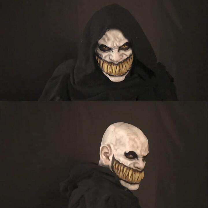Creepy Full Head Latex Costume