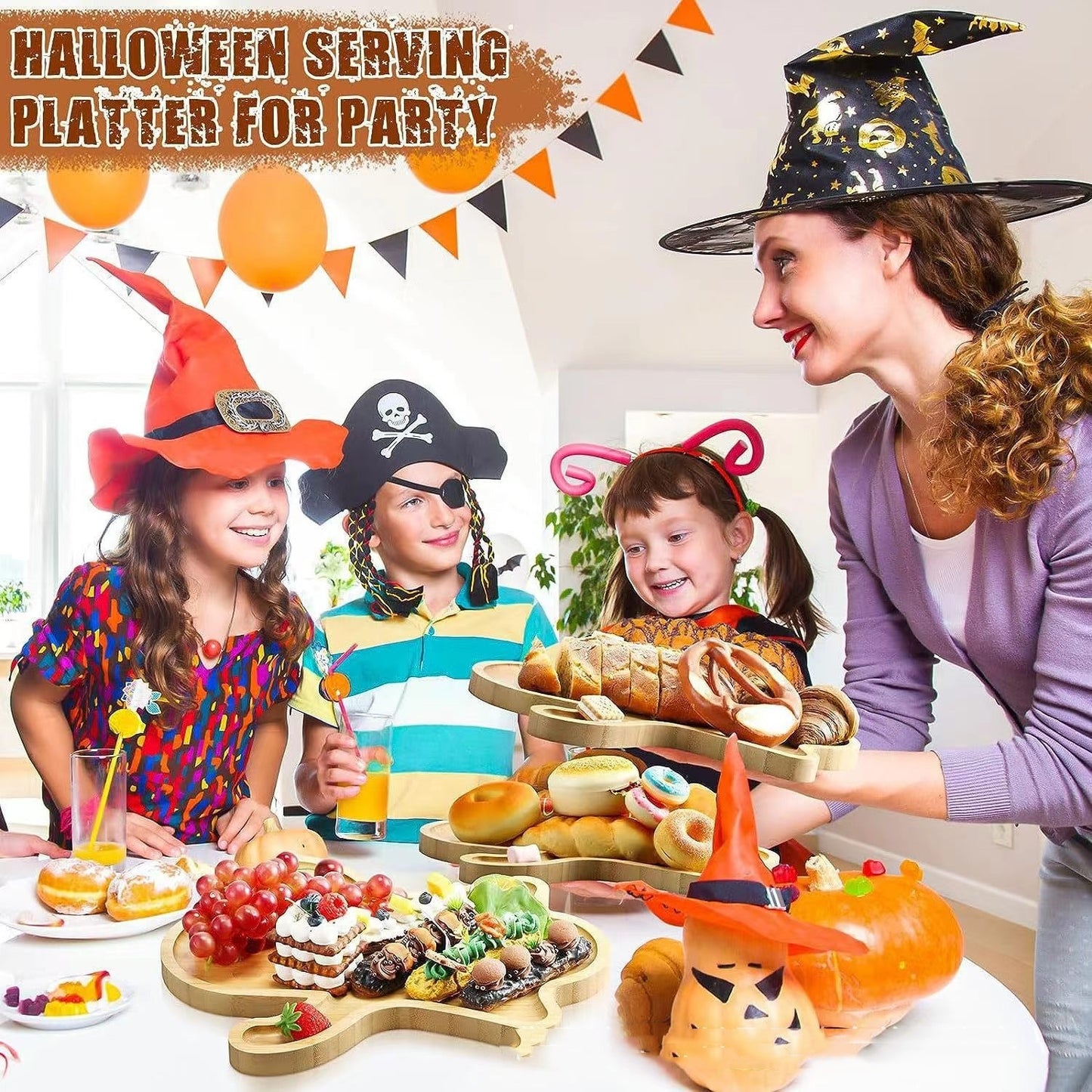 Halloween Bamboo Serving Board