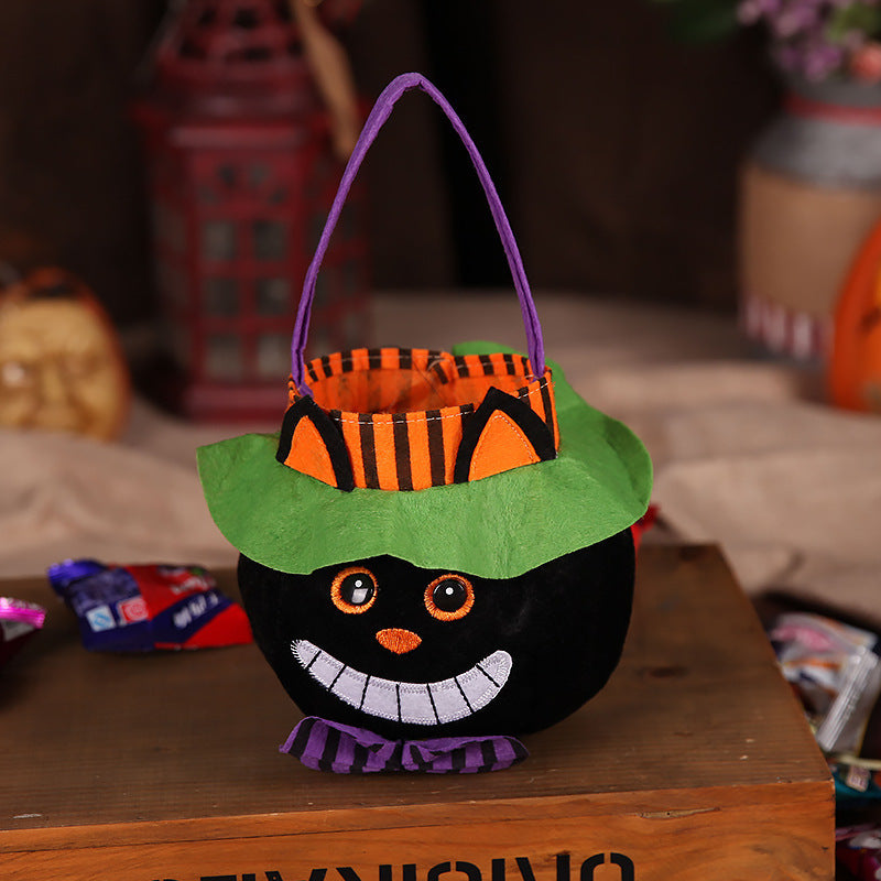 Pumpkin & Witch Trick-or-Treat Tote