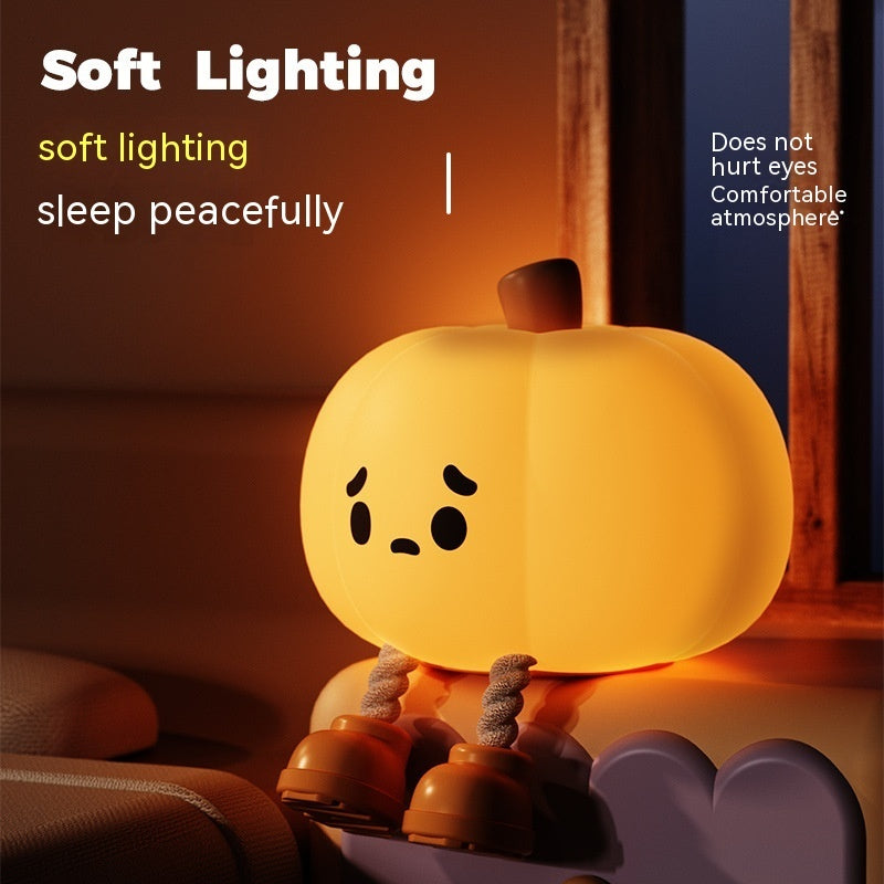 Adorable Pumpkin Bedroom Lamp