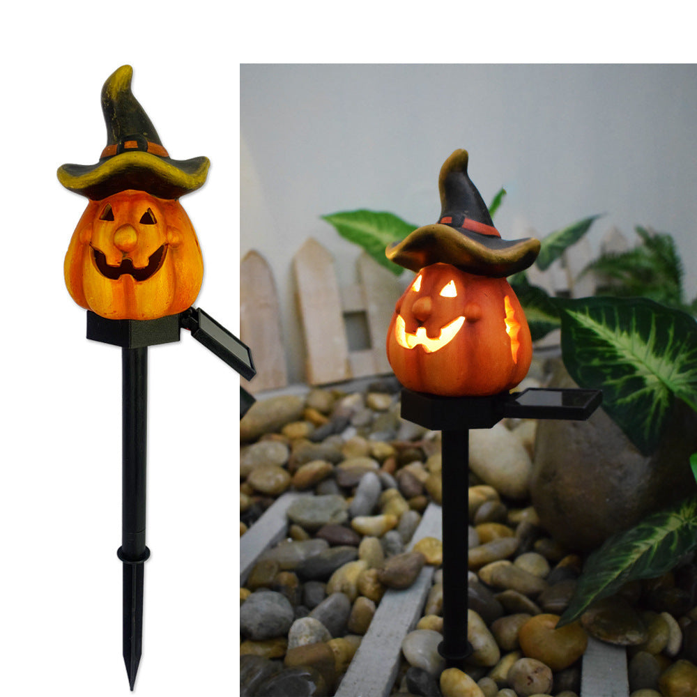 Solar Halloween Pumpkin Light