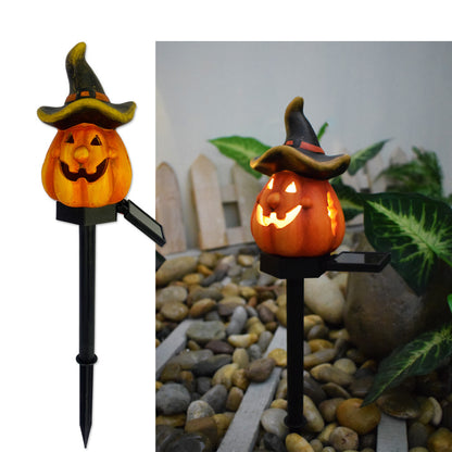 Solar Halloween Pumpkin Light