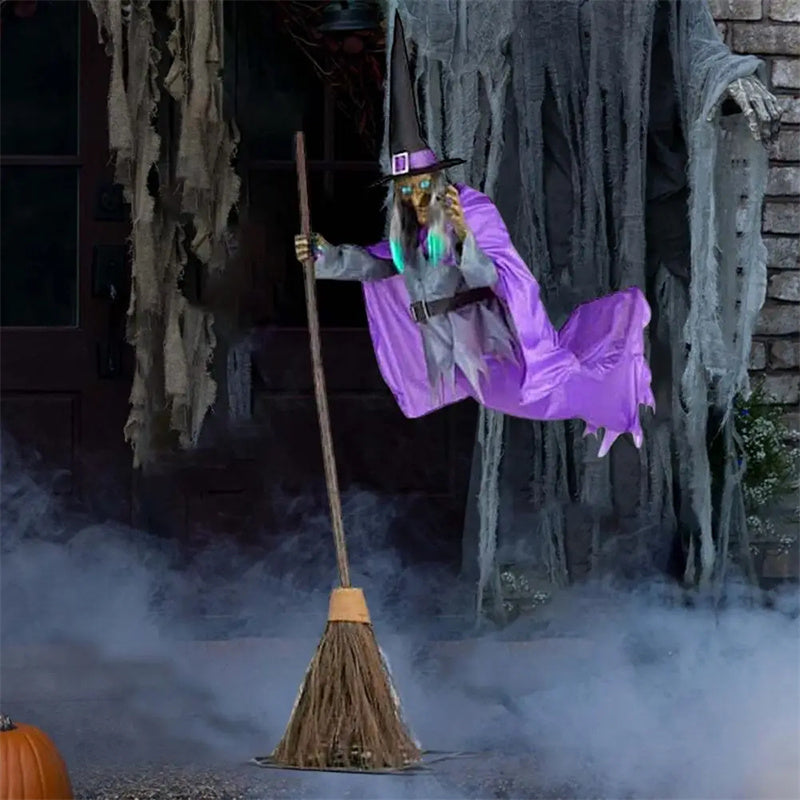 Outdoor Halloween Witch Prop