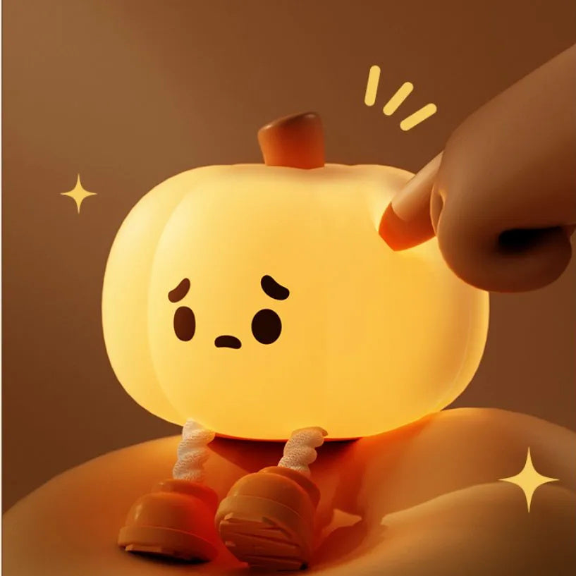 Adorable Pumpkin Bedroom Lamp