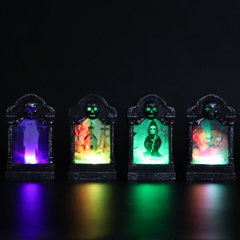 LED Halloween Skull Lamp