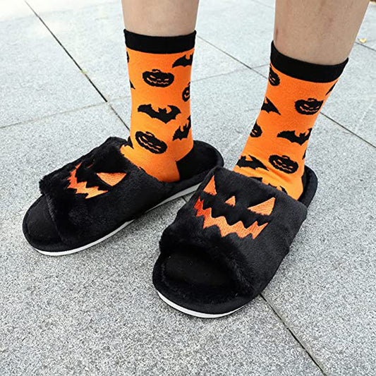 Cozy Pumpkin Slippers