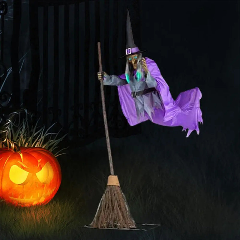 Outdoor Halloween Witch Prop
