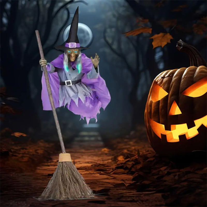 Outdoor Halloween Witch Prop
