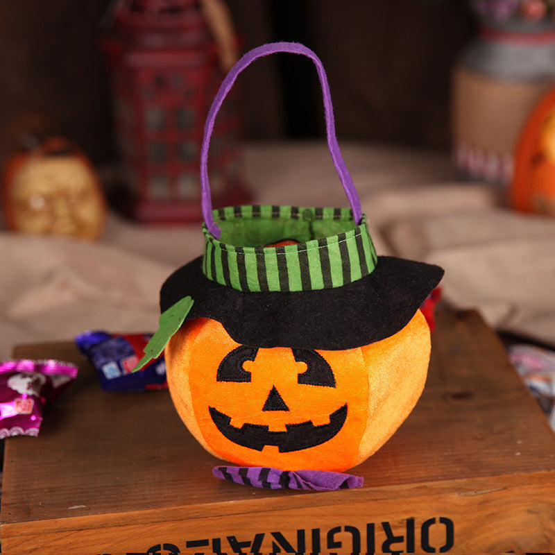 Pumpkin & Witch Trick-or-Treat Tote