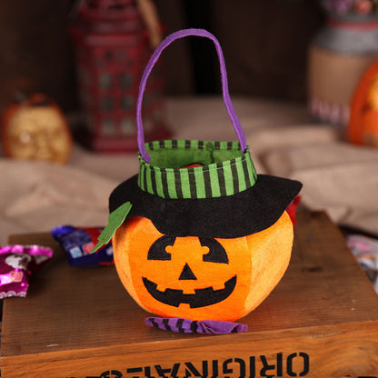 Pumpkin & Witch Trick-or-Treat Tote