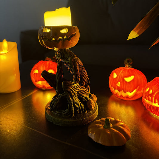 Pumpkin Candlestick Decoration