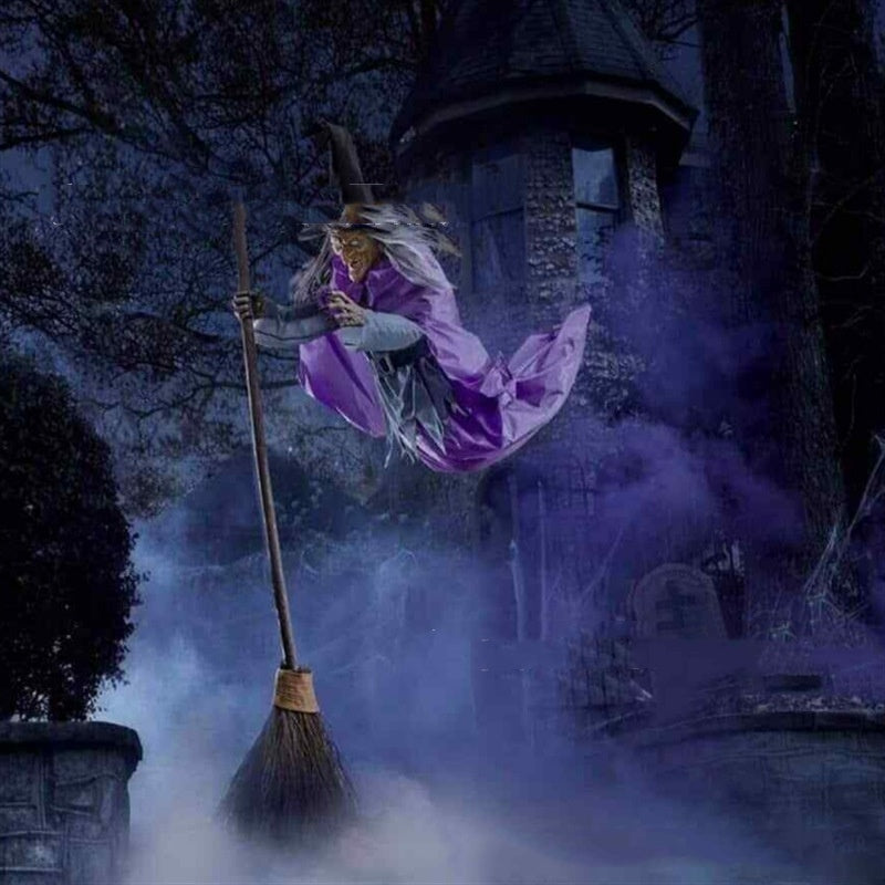 Outdoor Halloween Witch Prop