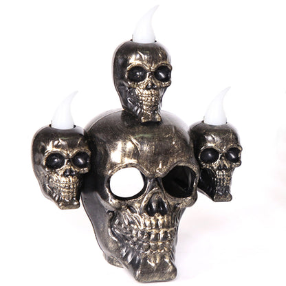 Skull LED Candle Ornament
