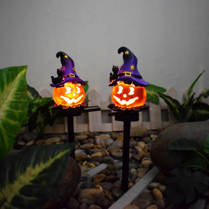 Solar Halloween Pumpkin Light