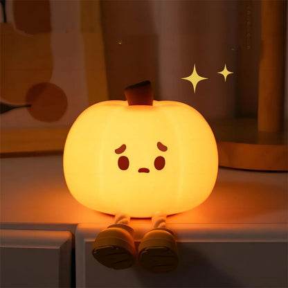 Adorable Pumpkin Bedroom Lamp