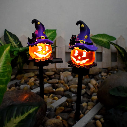 Solar Halloween Pumpkin Light