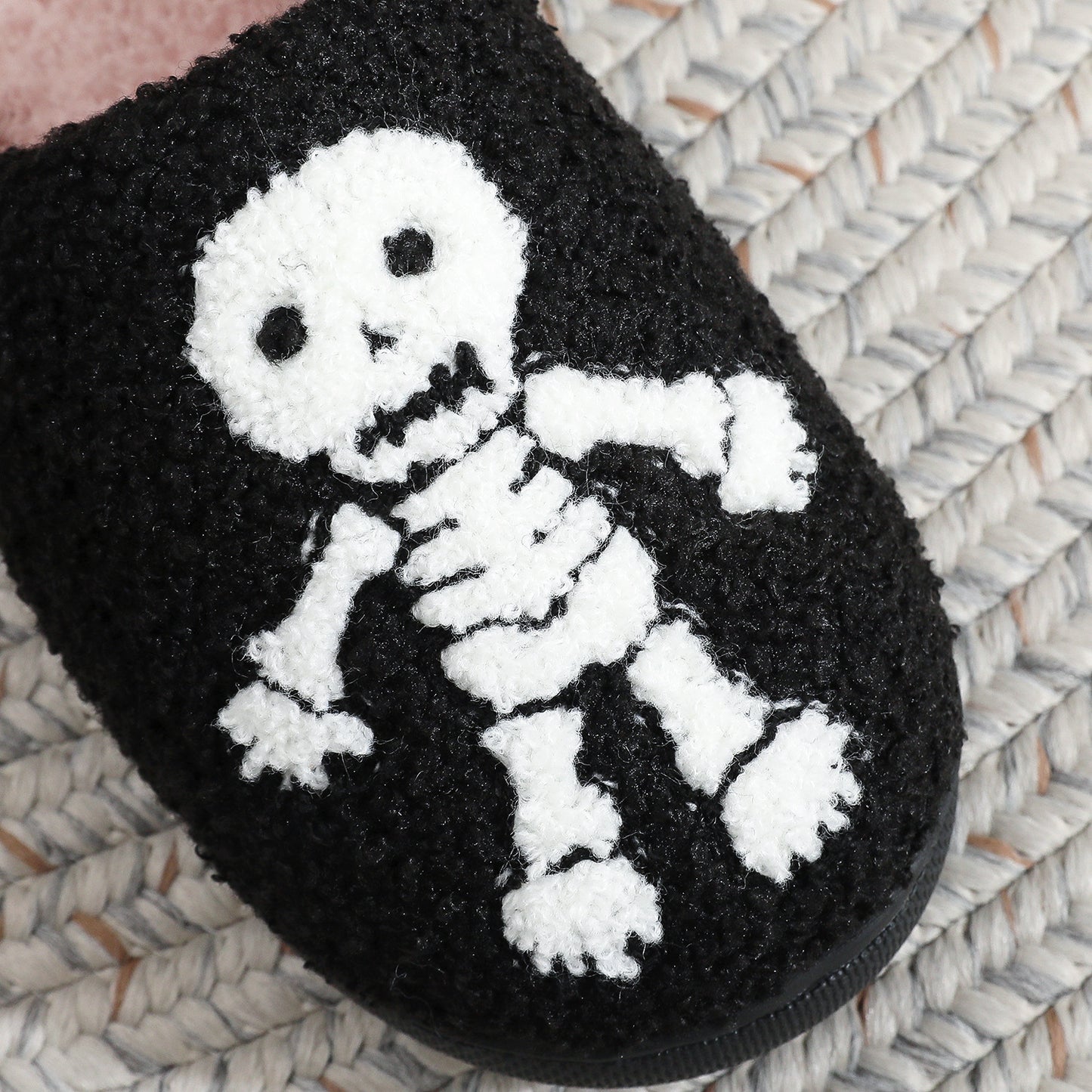 Cozy Skull Cotton Slippers