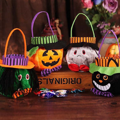 Pumpkin & Witch Trick-or-Treat Tote