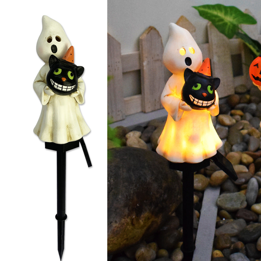 Solar Halloween Pumpkin Light