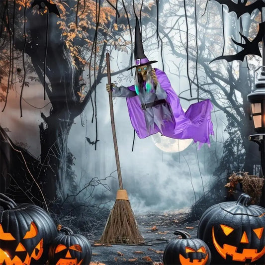 Outdoor Halloween Witch Prop