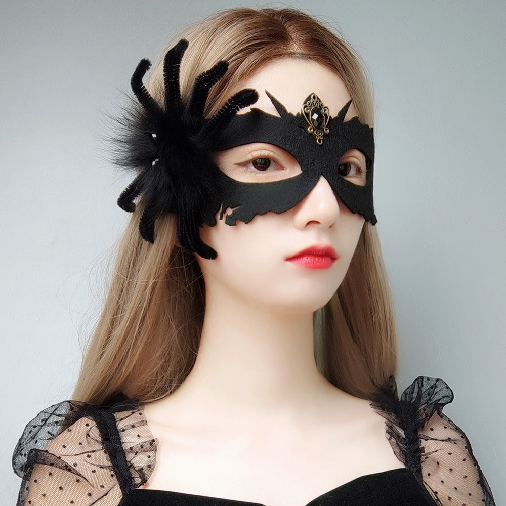 Black Spider Death Dance Mask