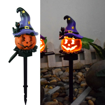 Solar Halloween Pumpkin Light