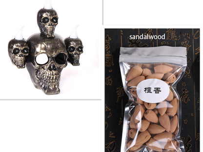 Skull LED Candle Ornament