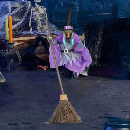 Outdoor Halloween Witch Prop