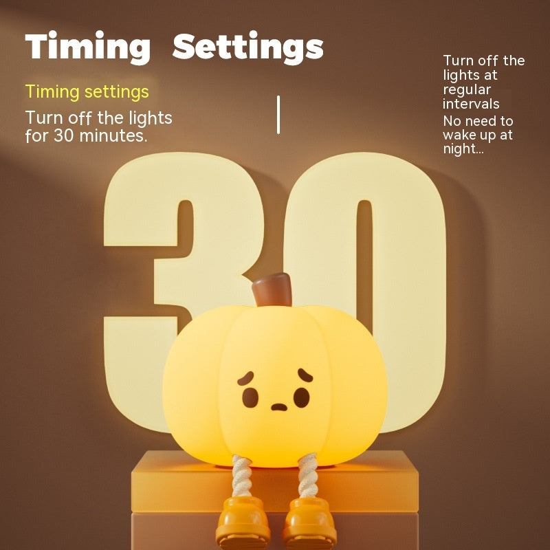 Adorable Pumpkin Bedroom Lamp