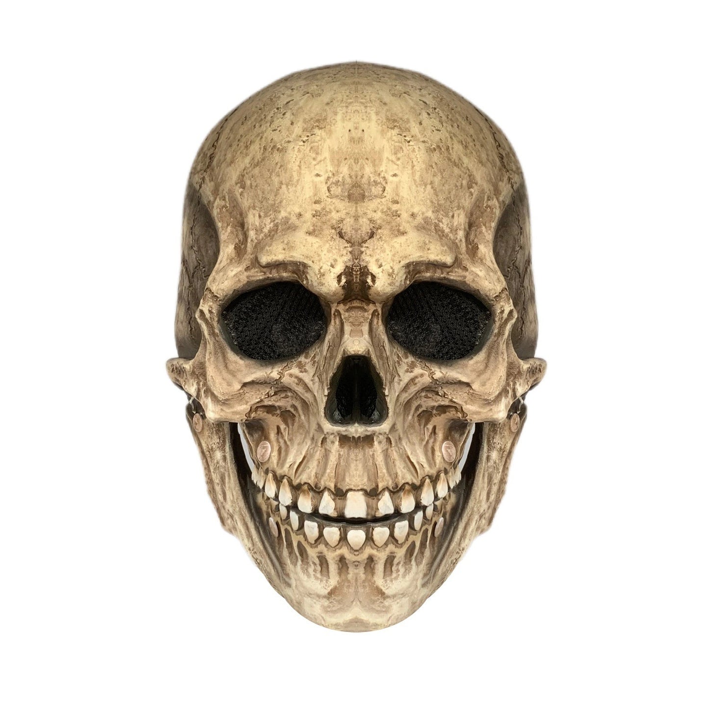 💀 Movable Jaw Skull Mask – Full Head Latex Helmet