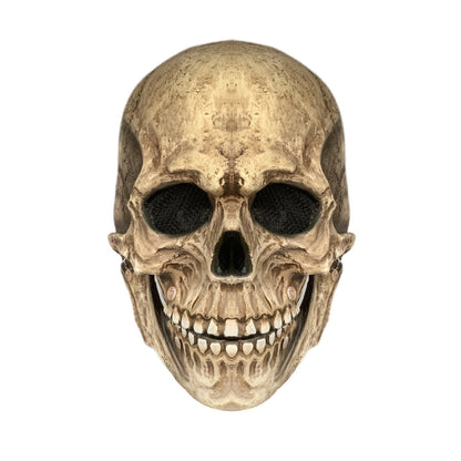 💀 Movable Jaw Skull Mask – Full Head Latex Helmet