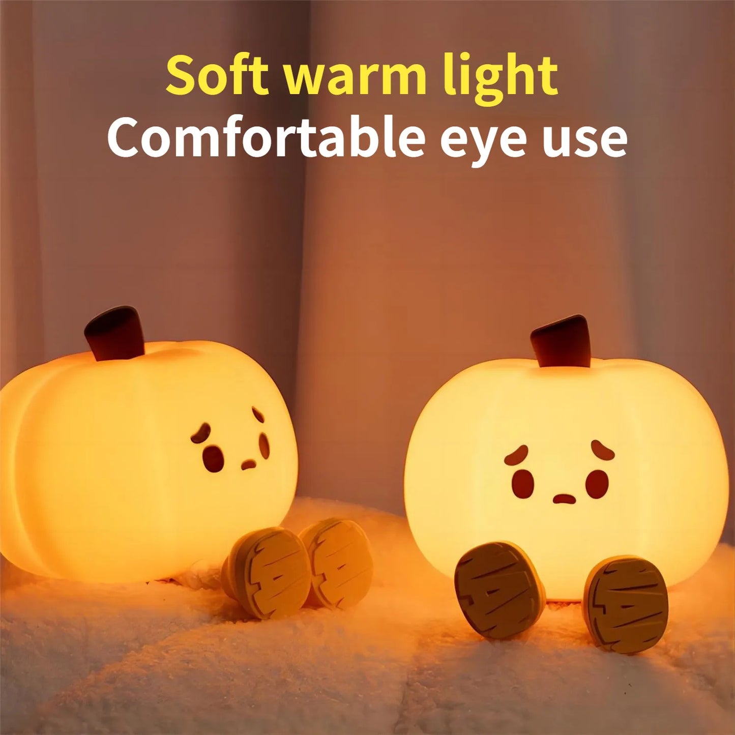 Adorable Pumpkin Bedroom Lamp