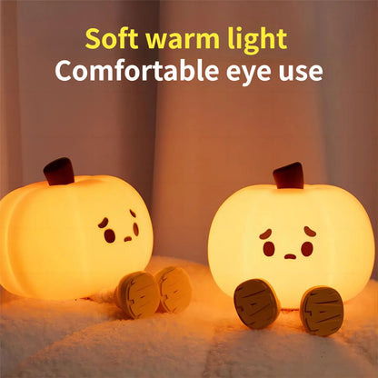 Adorable Pumpkin Bedroom Lamp