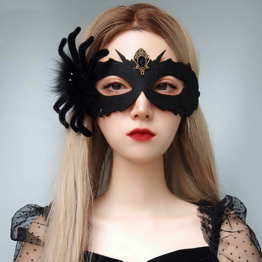 Black Spider Death Dance Mask