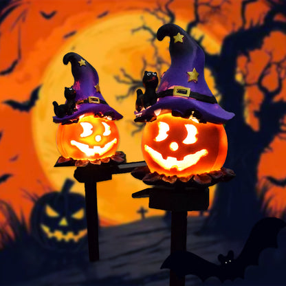 Solar Halloween Pumpkin Light