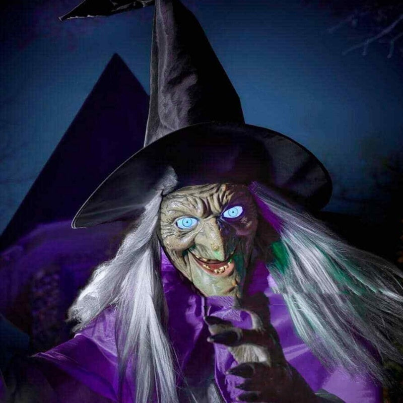 Outdoor Halloween Witch Prop