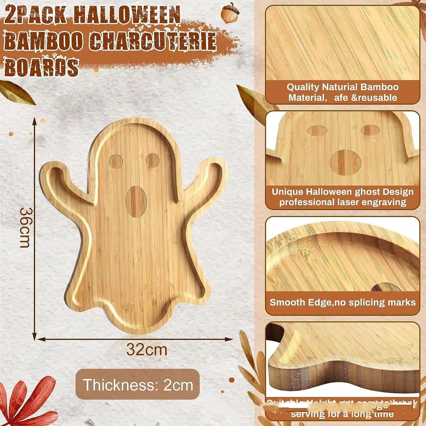 Halloween Bamboo Serving Board