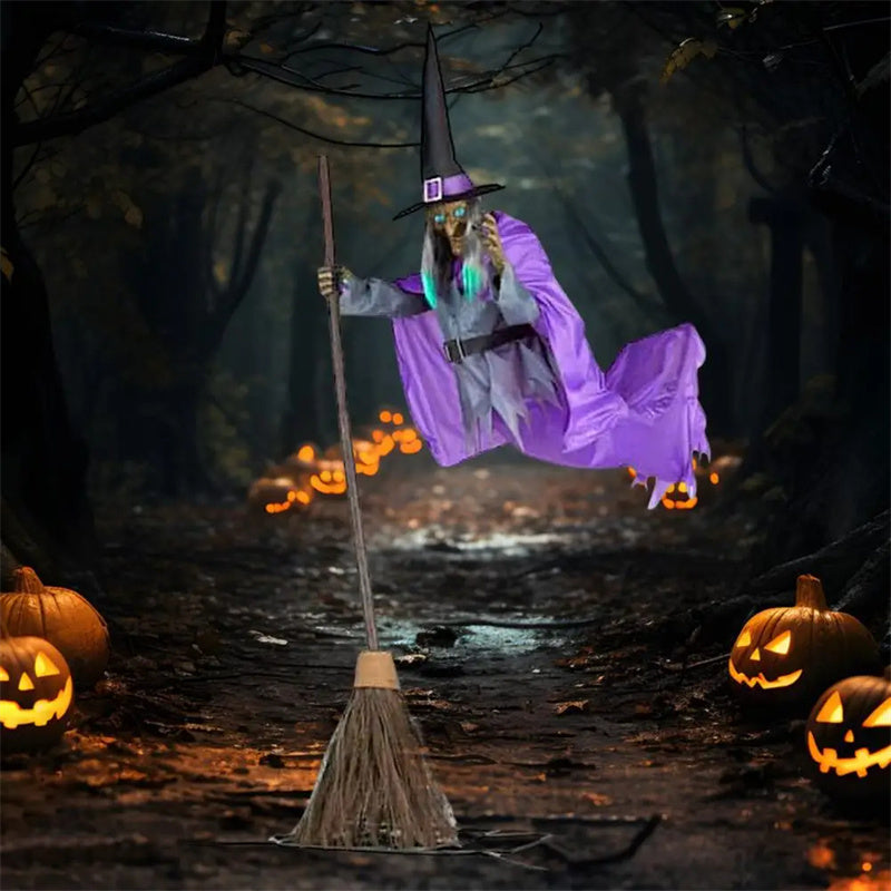 Outdoor Halloween Witch Prop