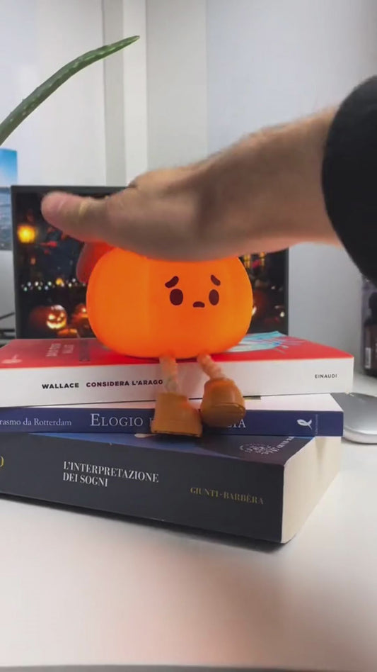 Adorable Pumpkin Bedroom Lamp